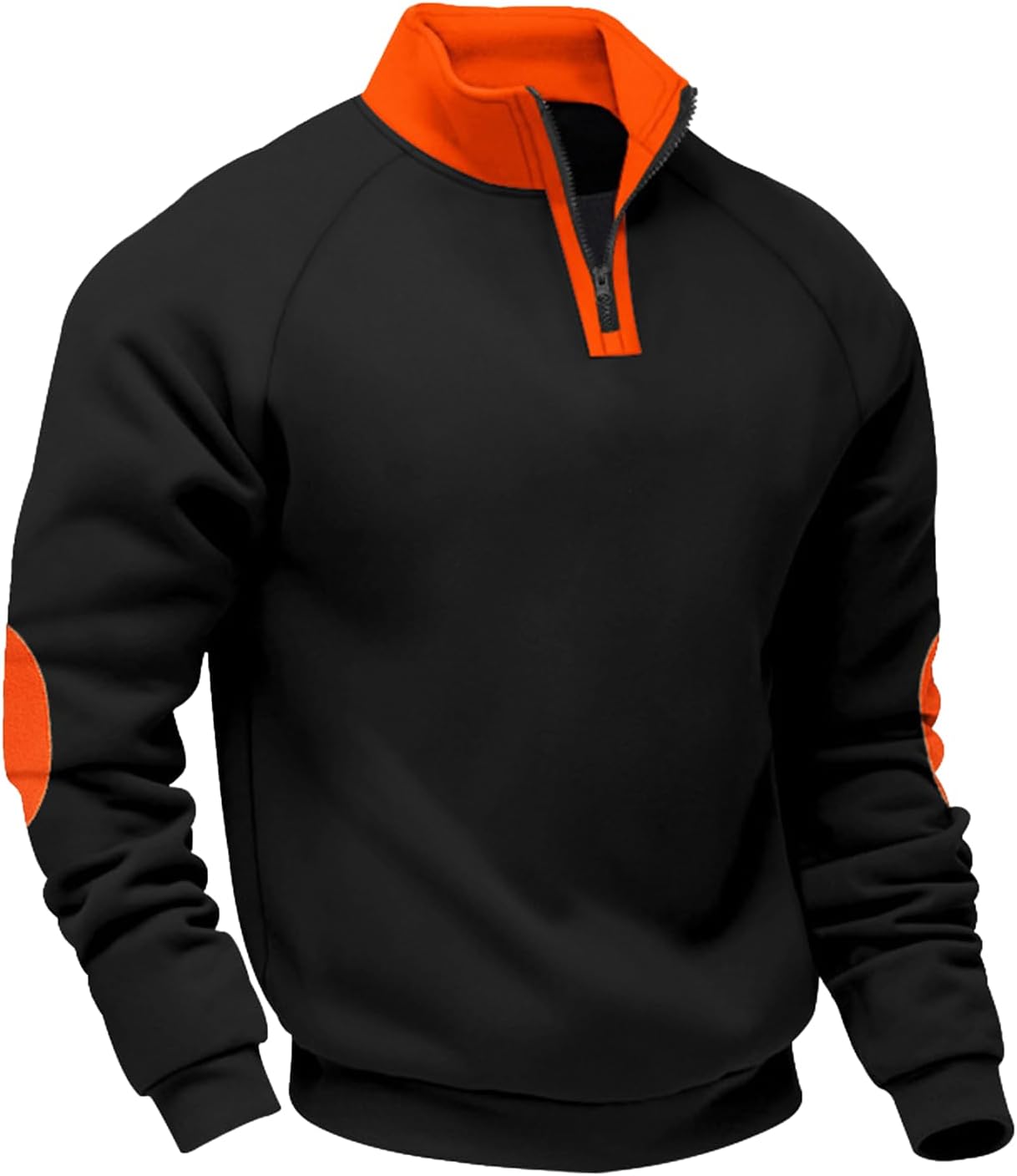 Half Zip Pullover Hoodies for Men Long Sleeve Fall Warm Comfy Casual Street Wear Tr...