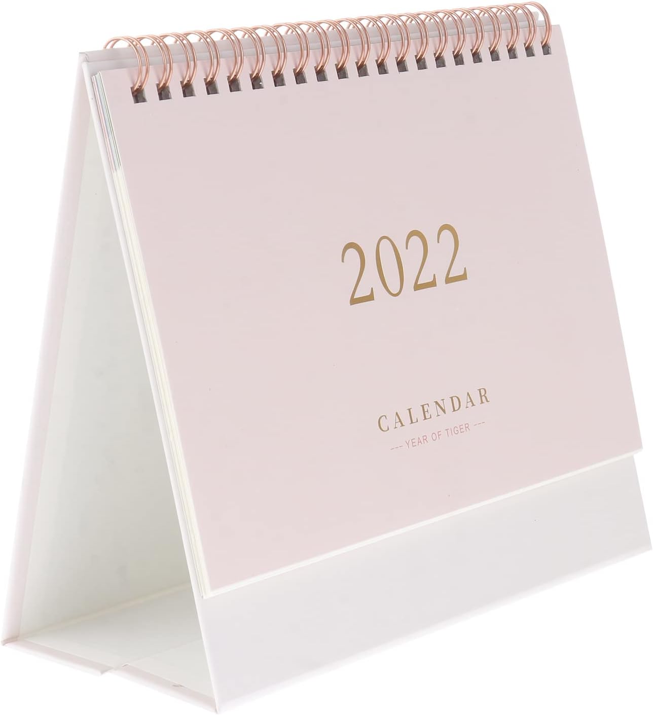 STOBOK 2022 Desktop Calendar Daily Planning Calendar Monthly Planning Desk Pad Home School Office Supplies Pink