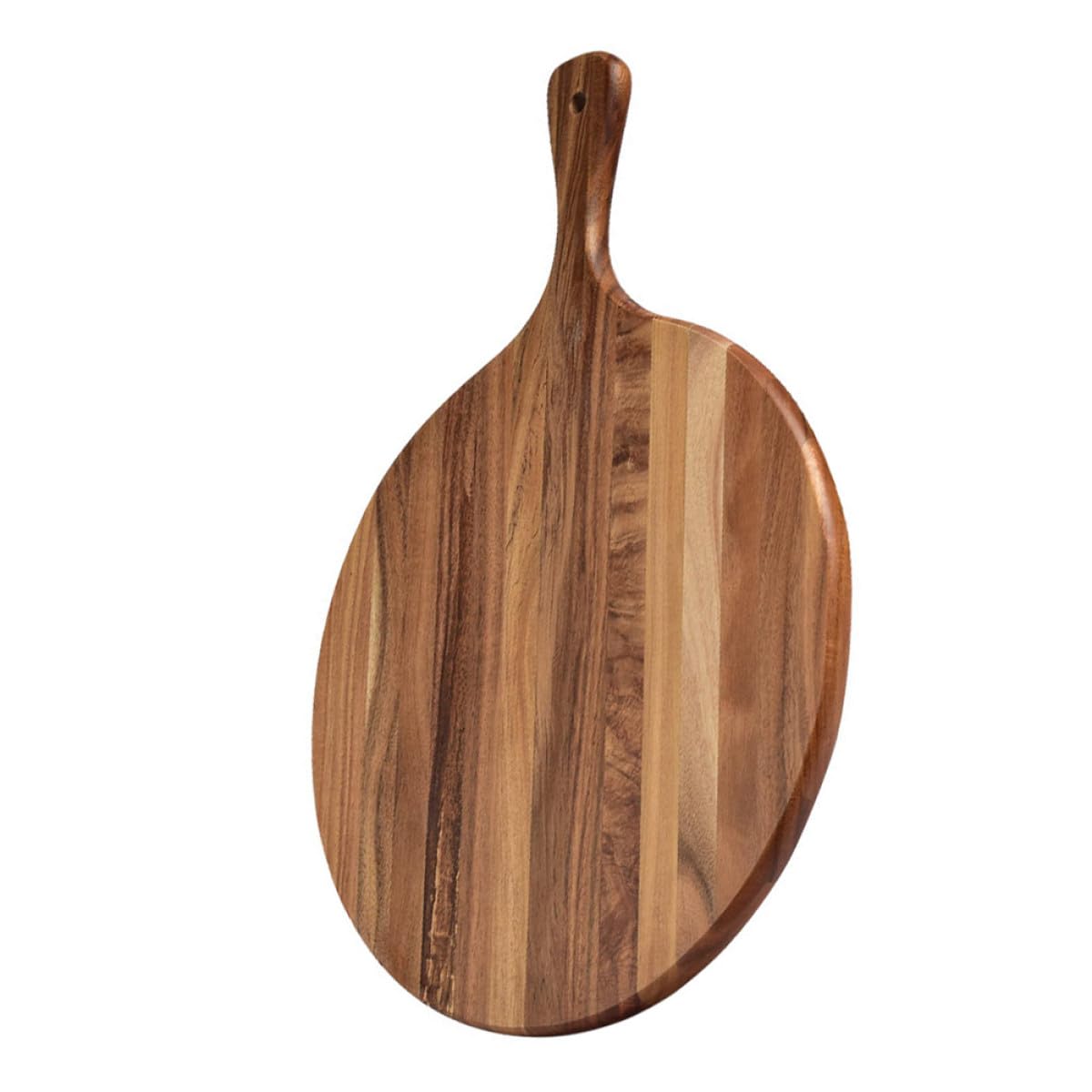 Planche à découper ronde en bois pour vos soirées pizza conviviales en terrasse