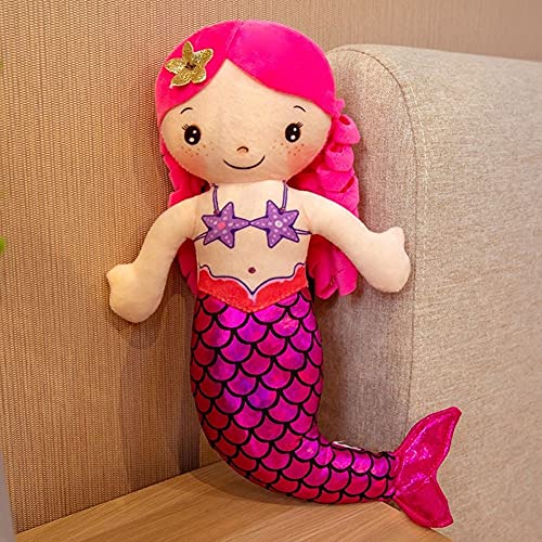 Mermaid Soft Plush Doll Princess For Girls Toddlers & Babies, Mermaid Gifts For Girls, Mermaid Toys, Sirenas Para Ninas (Mummy Mermaid - Red) #TOP2