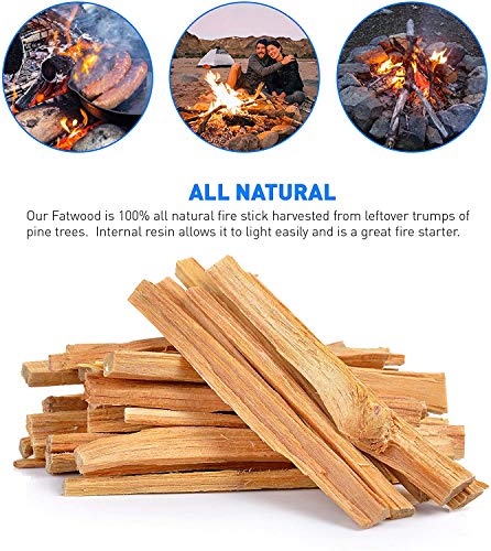 EasyGoProducts Approx. 240 Eco-Stix Fatwood Starter Kindling Firewood Sticks Wood Stoves Camping Firestarter Fire Pit BBQ, 20 Lbs