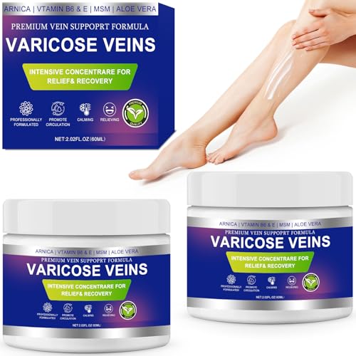 Varicose Veins Cream, Vein Cream & Spider Veins Treatment for Legs, Improves Blood Circulation and