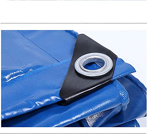 Bâche de protection résistante à l'eau toile cirée bleue 7x1m - 6