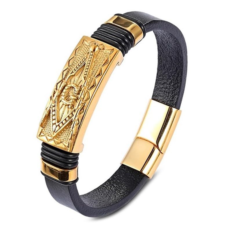 Pulsera Personalizada Hombre Pulsera De Cuero Trenzado De Moda Para Hombres Con Cierre Magnético/Accesorios De Joyería Brazalete Con Grabado Para Hombre