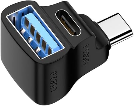 QMQJIA Multifunction Type C to Type C USB Converters 20Gbps Data Transfer with 8K Video Output for Travel and Office