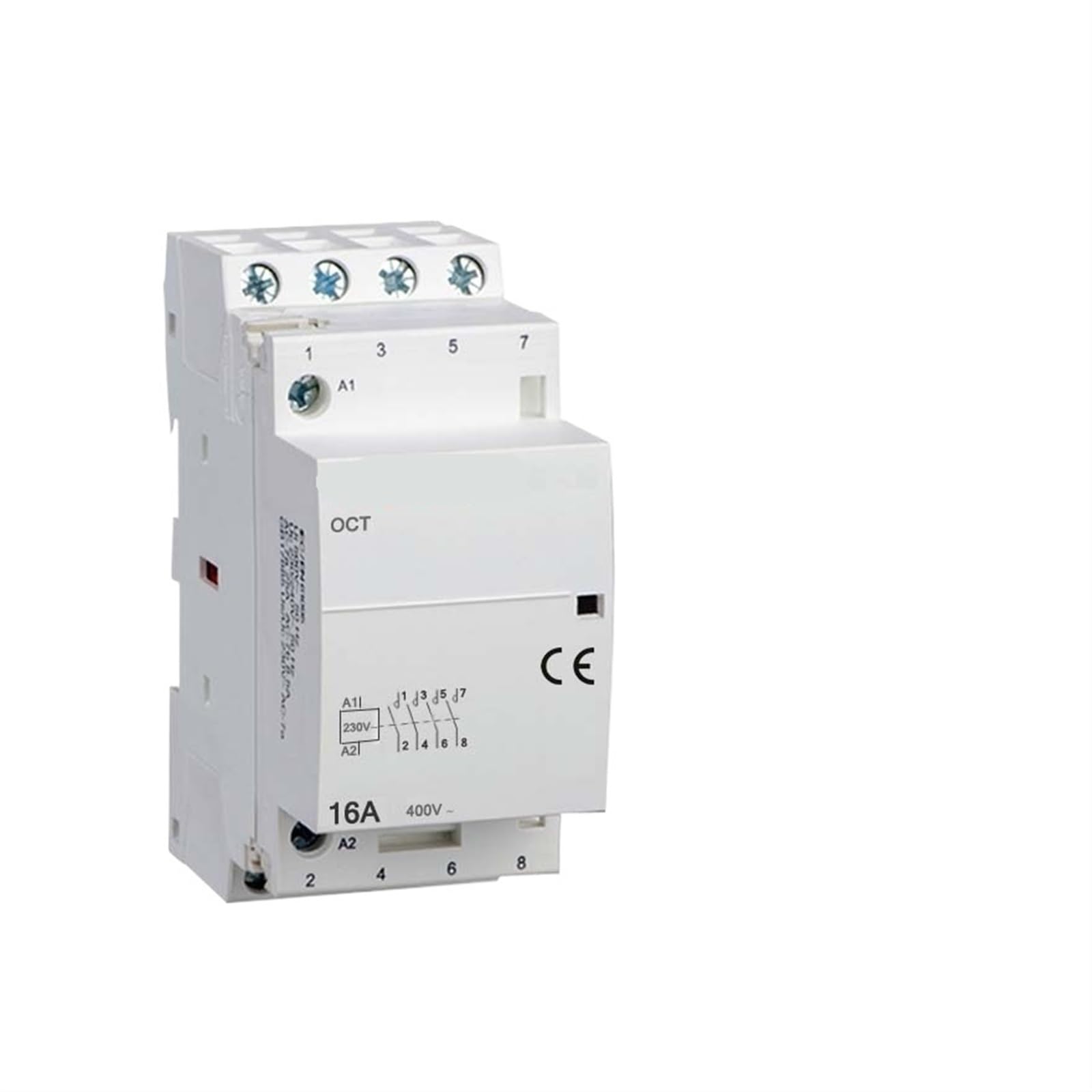 Contactor modular 4NO 16A para evitar sobrecargas en circuitos domésticos de CA 2