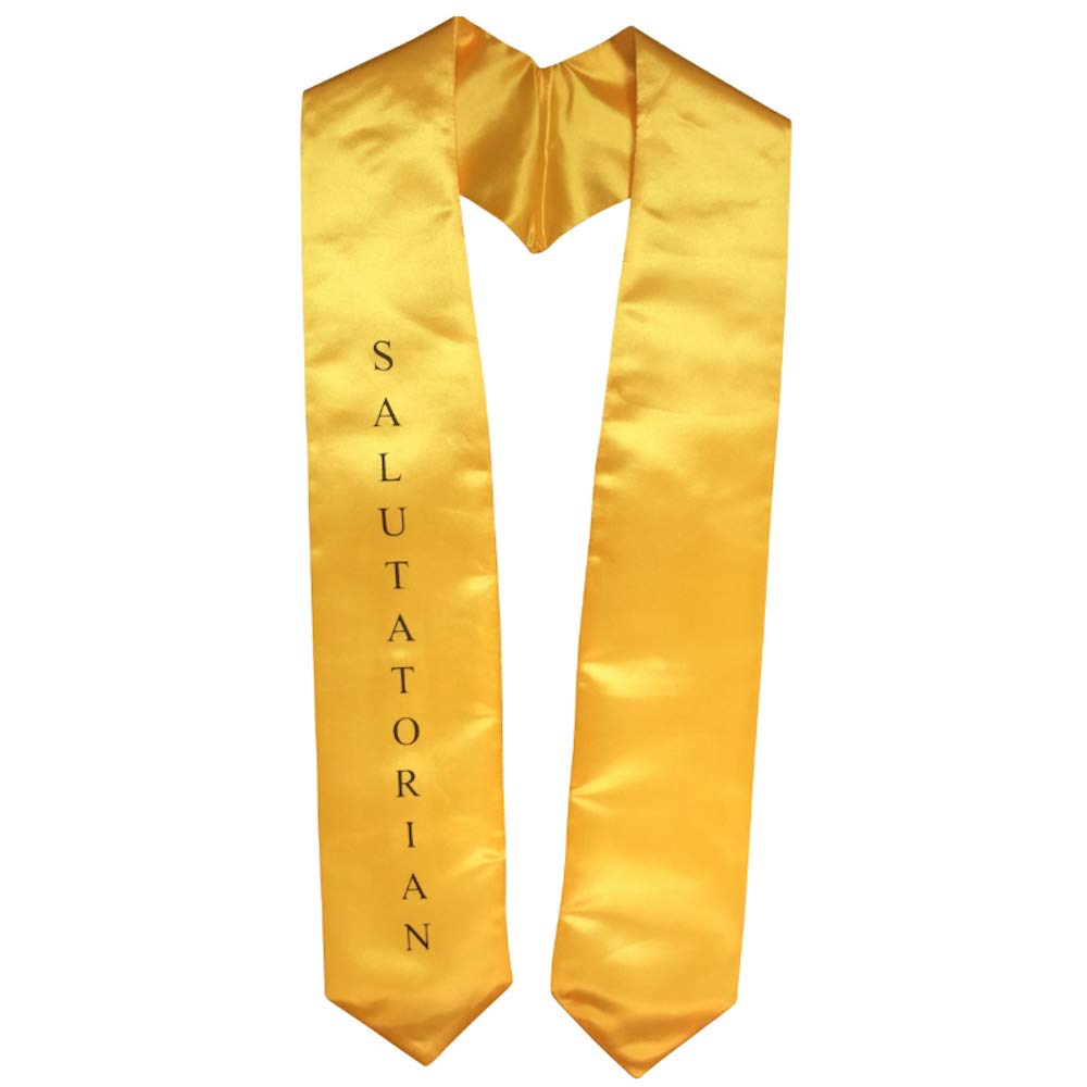 Grads4Good Gold Salutatorian Graduation Imprinted Stole