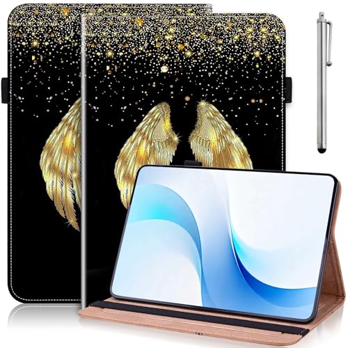 Coque Lenovo Tab M11 2024 ALILANG antichoc avec stylet inclus motif ailes dorées