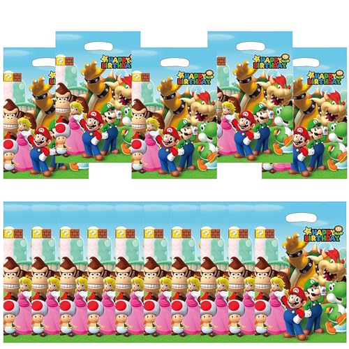 ONRAGT Bolsas Cumpleaños Infantil, 30 Piezas Bolsas para Chuches Dibujos Animados Bolsitas Regalo para Envolver Regalos, Dulces, Juguetes, Artículos Pequeños