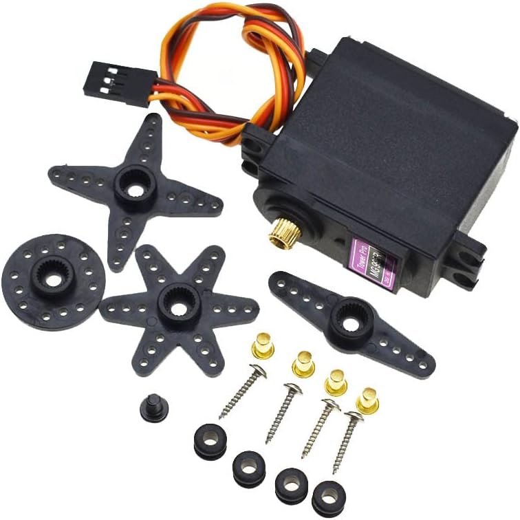 Reland Sun High Torque Metal Mechanical Claw Robot Arm Clamp Robot Chassis (Silver Gripper - 995 Servo)