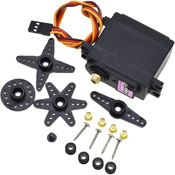 Reland Sun High Torque Metal Mechanical Claw Robot Arm Clamp Robot Chassis (Silver Gripper - 995 Servo)