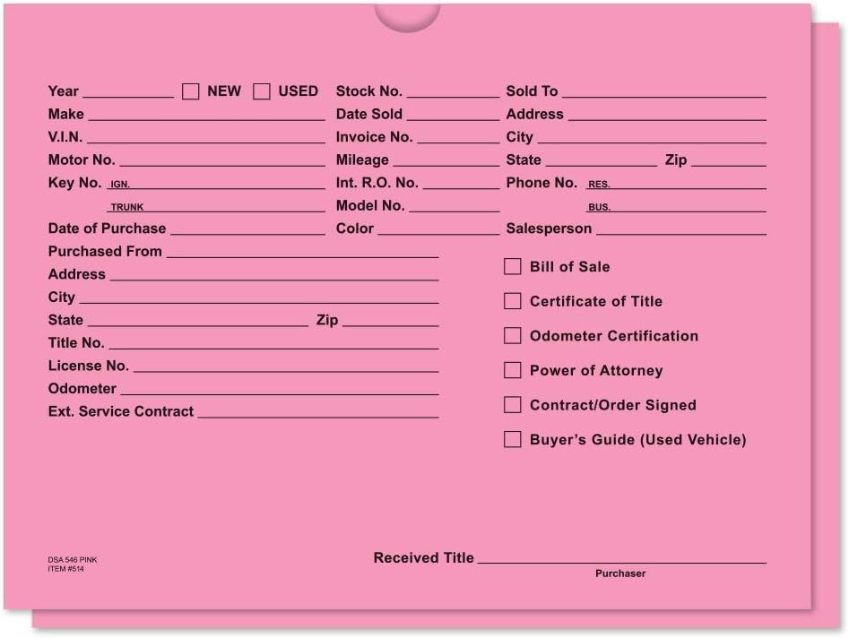 Deal Jackets - Record Envelopes - Pkg of 100 (Salmon)