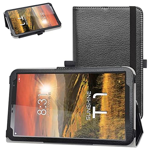 Bige for Sunshine T1 Elite 8" Tablet Case - Sky Pad 8 & Foxx T8 Case - PU Leather Folio 2-Folding Stand Cover, Black by Bige - Used condition - US$8.47