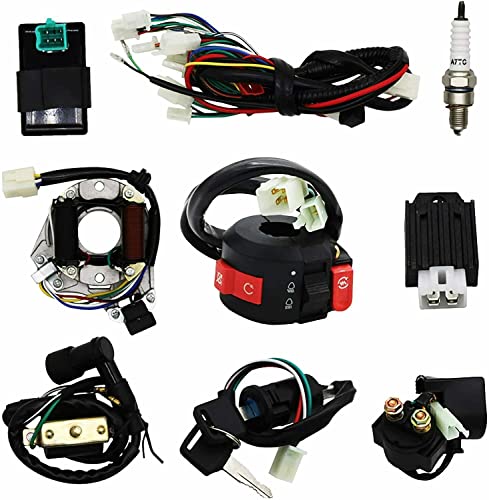 Complete Wiring Harness Kit ATV Wire Harness Aftermarket Replacement Parts