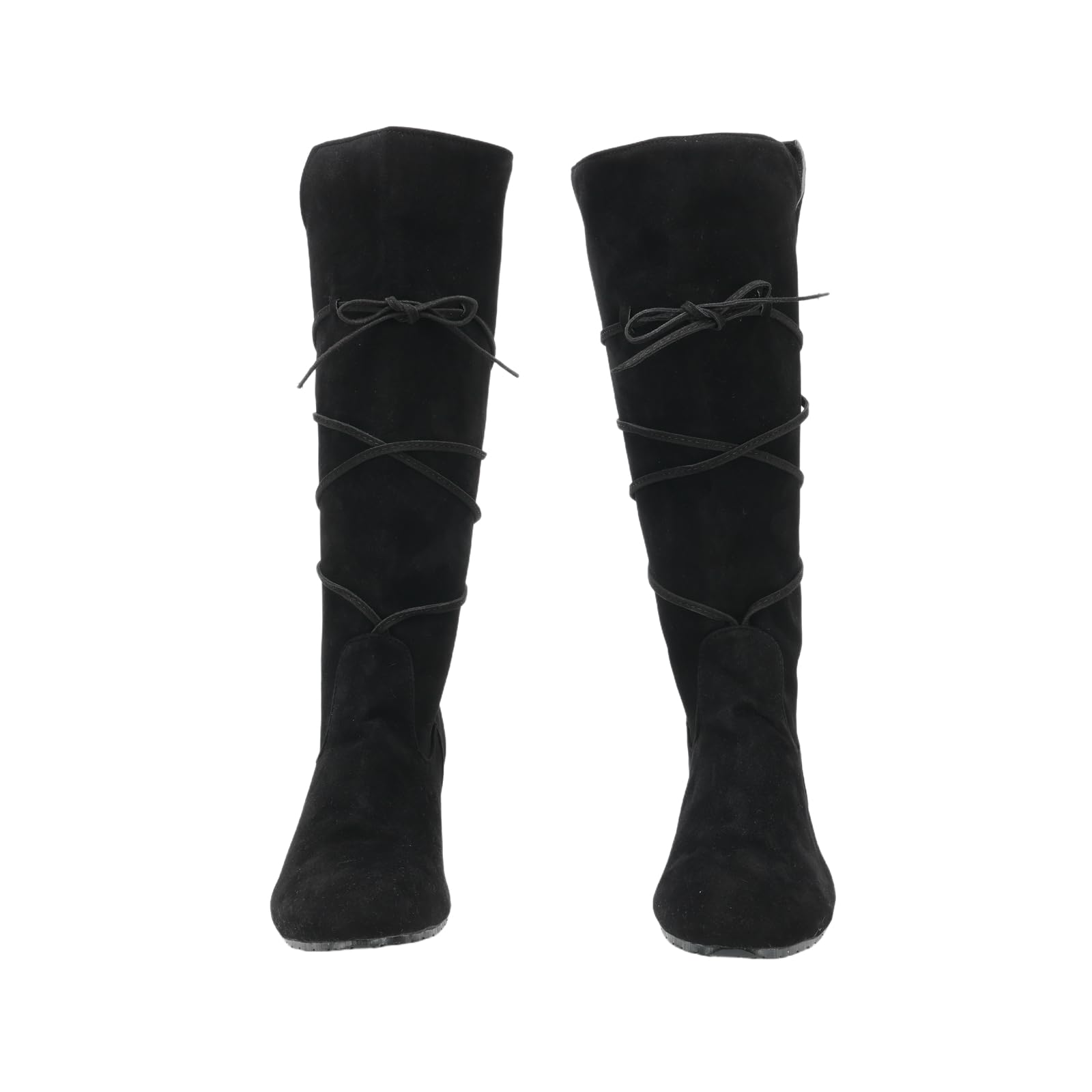 Herren Renaissance Stiefel Braun Cosplay Halloween Wikinger Pirat Steampunk Reitstiefel Lange Stiefel