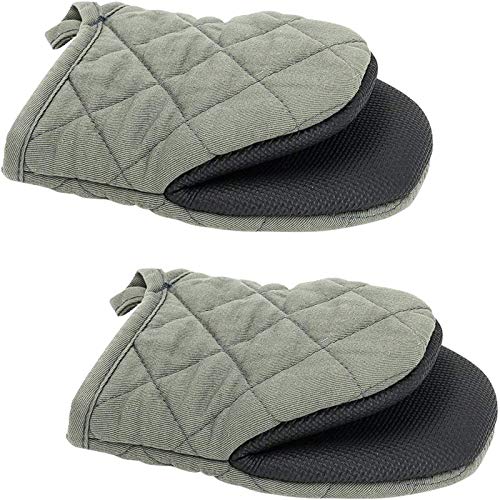 Top-Spring 2 guantes de cocina antideslizantes de neopreno resistente al calor Cover