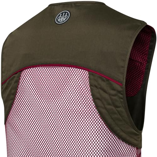 Image of Beretta Unisex Full Mesh Shooting Vest - Breathable Lightweight Competition Vest with Cartridge Pockets & Comfortable Fit | Breathable, lightweight apparel, with cartridge pockets, comfortable fit