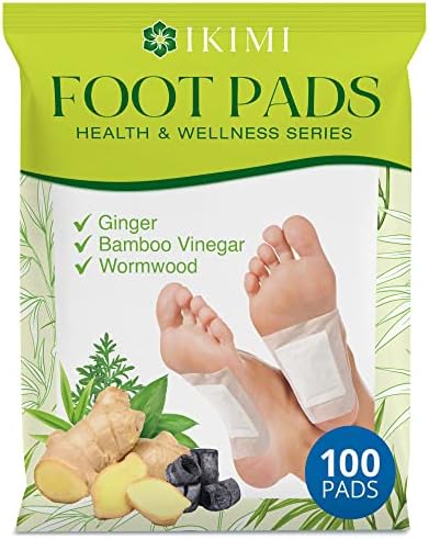 Premium Foot Pads, Foot Patches with Ginger Powder, Effective Foot Patch to Relax, Ginger Foot Pads | 100 Foot Pads and 100 Adhesive Sheets