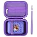 Supmay Hard Carrying Case for Bitzee Interactive Toy Digital Pet, Gifts For Virtual Pet Enthusiast/Girls & Boys, Protective Storage Case with Zipper Mesh Pocket for Battery, USB Cable, Purple+Purple