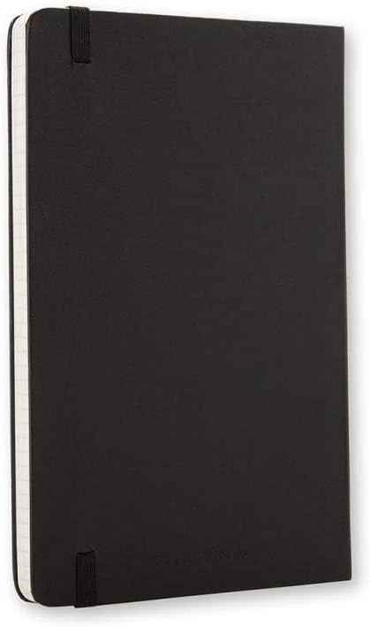 Moleskine Classic Hard Cover Notebooks Black 3 1/2 in. x 5 1/2 in. 192 Pages, Squared