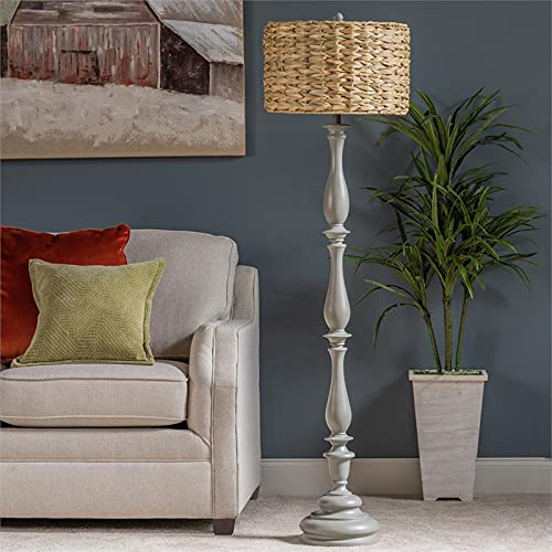 Crestview Collection Evolution Necar 63" Resin Floor Lamp In Gray #TOP5