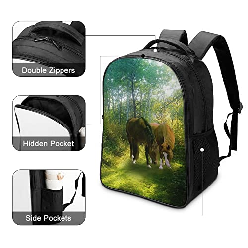 Mochila de ocio y viaje juvenil con estampado de caballo para escapadas de fin de semana 4