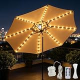 Sonnenschirm Beleuchtung,104 LED Lichterkette,Sonnenschirmbeleuchtung