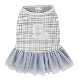 MESHEEN Dog Elegant Party Dresses for Puppy and Cat Made of Customized Breathable Jacquard Fabric, U