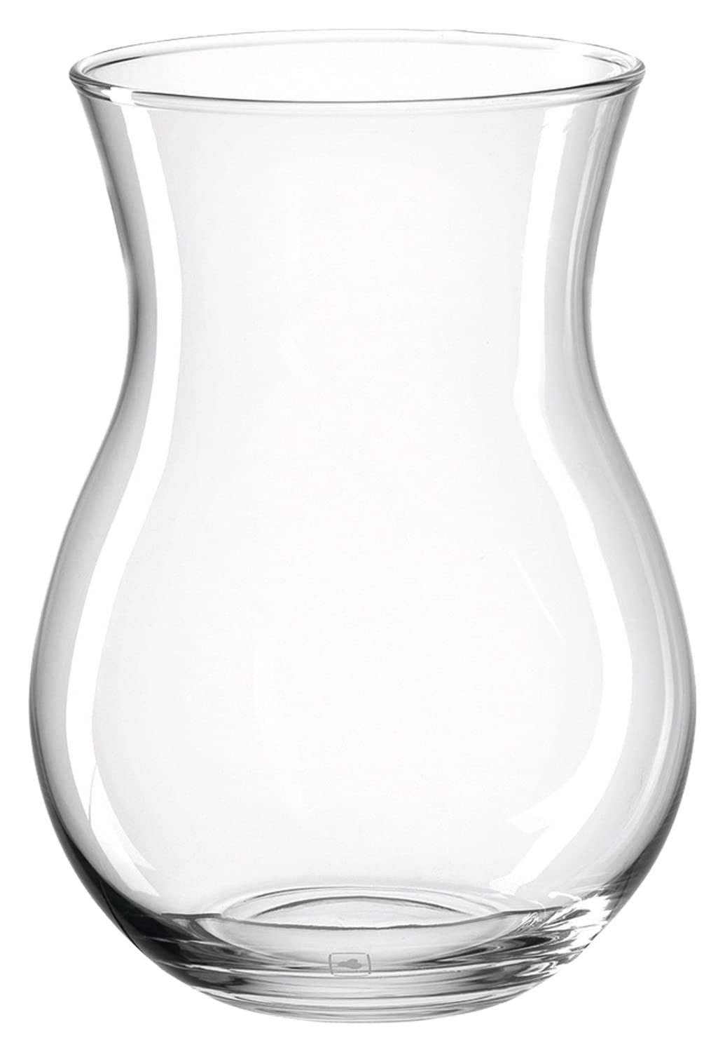 Leonardo Vaso In Vetro Casolare, Forma Increspata, Trasparente, 22x16x16 Cm, Per Fiori Freschi E Secchi, Elegante, Lavaggio A Mano