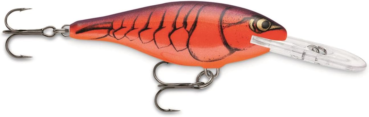 Shad Rap Lure, Size 05, 2" Length, 4'-9' Depth, 2 No 8 Treble Hooks, Demon, Per 1
