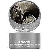 LANBENA Gold Black Pearl Hydra-Gel Eye Mask Sheet Collagen Eye Patches Skin Care Hyaluronic Acid Gel...
