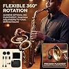 Wireless Saxophone Microphone System with Flexible 360 Rotation Instrument Kit Using 2.4G Technology for Music Performance