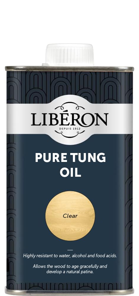 Libéron Pure Tung Oil for Interior & Exterior Wood, Clear, 250ml