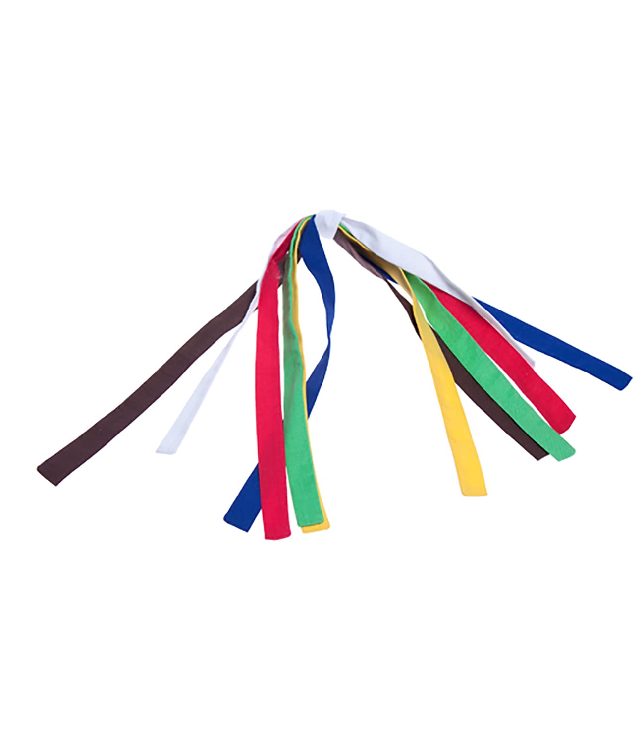 Karate Outfit with 6 Colored Belts Fits Most 8