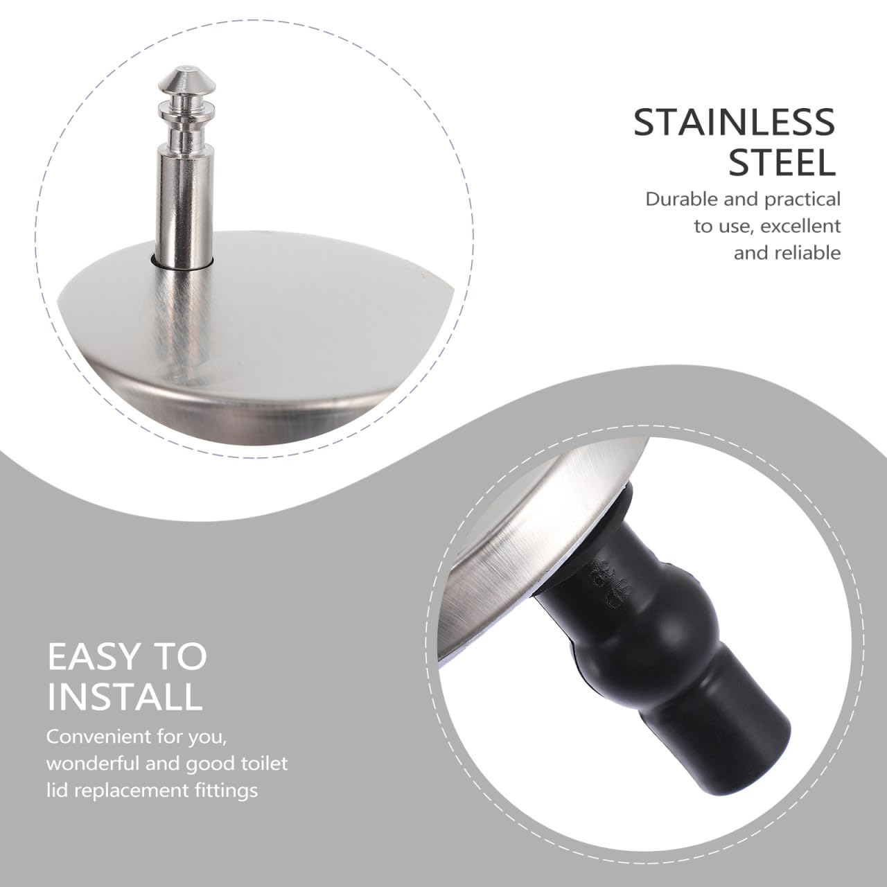 Viti Di Fissaggio Per Sedile Wc Universale Bulloni Di Cerniera Per Coperchio Water Resistente All Usura Facile Da Installare Accessori Per Ricambio Sedile Wc