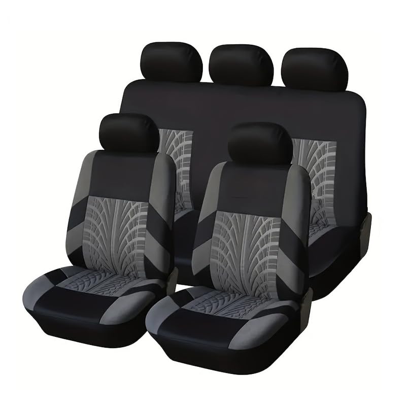 Housse de Siège de Voiture pour Toyota Yaris/Yaris Cross 2023 2024 2025 2026, Couvre Sieges pour Avant et Arrière, Siège Auto Respirant Antidérapant, Accessoire de Siège Auto,B Grey