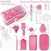 Diamond Painting Tools and Accessories Kits - 119PCS All-in-One Pink Accessories Set with 57 Storage Containers, Ergonomic Pen, Trays, Roller & More Complete DIY Craft Organizer for Adults