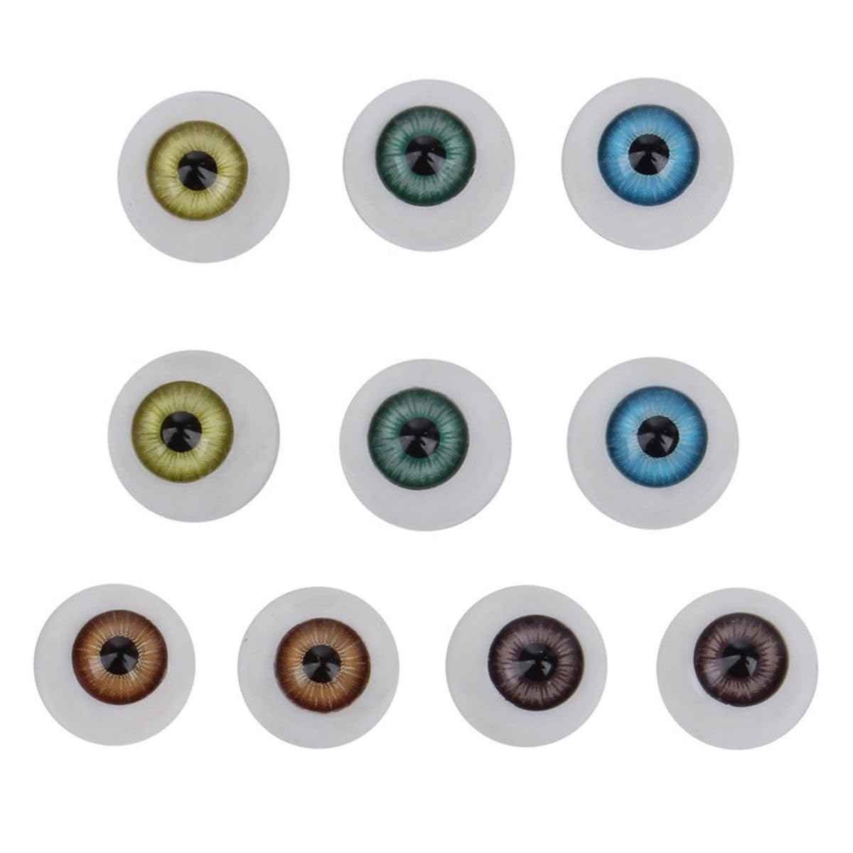 Amazon | 【10個セット】 ドールアイ グラスアイ アクリル製