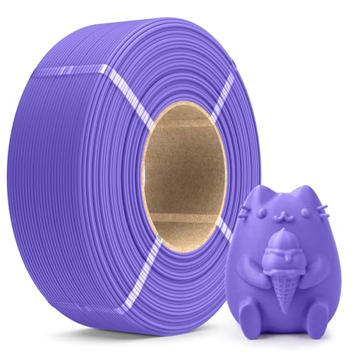 Image of SUNLU Matte PLA Filament Refill 1.75mm 1KG, 3D Printer Filament PLA Refill, No-Spool PLA Matte Filament for Reusable Spools Compatible with Bambu Labs Filament, 1KG /Roll Lavender Purple
