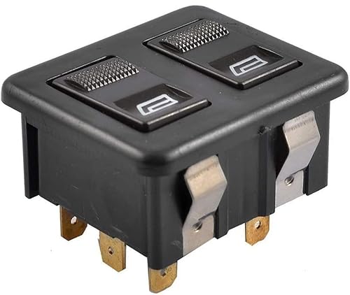Interruptor de elevalunas eléctrico de 10 pines de doble filas, control de interruptor eléctrico de elevación DC 12 V, reemplazo universal para