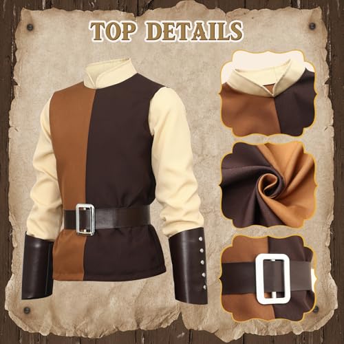 Disfraz medieval completo para niños talla 150 miniatura 3