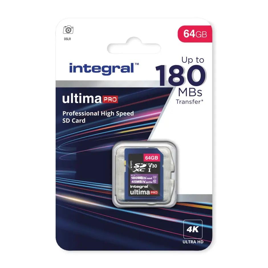 Integral Carte mémoire micro SD 1 To - Vitesse de lecture vidéo 4K : 180 Mo/ s - Vitesse d'écriture : 150 Mo/s - MicroSDXC A2 C10 U3 UHS-I 180-V30