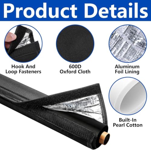 Evita pérdidas térmicas con el aislante de cobre de 25x183 cm para aire acondicionado central 6