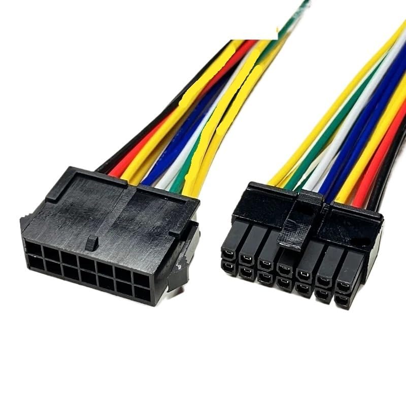 Small 5557/5559 connectors 2/4/6/8/10/12/14/16p Aerial Docking Terminal Connection Wire 15cm Electronic Harness(14p line,1 Set)