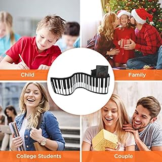 Teahutty Clavier de piano électronique pliable à 61 touches avec pédale, clavier de piano électronique flexible pour… - Les Beatles, Paul McCartney, John Lennon, RIngo Starr, George Harrison Teahutty Clavier de piano électronique pliable à 61 touches avec pédale, clavier de piano électronique flexible pour… – Image 6