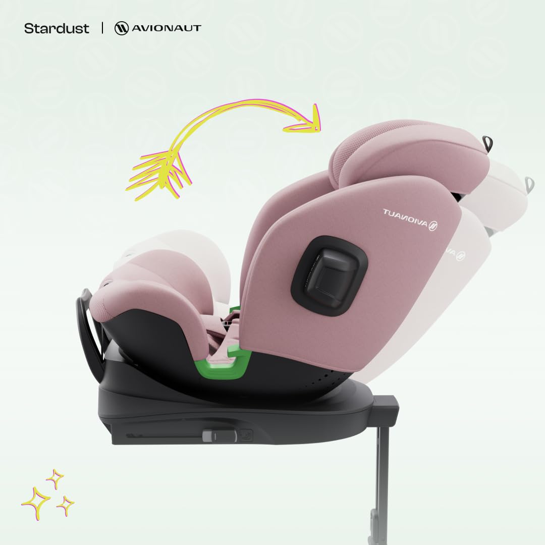 Fotelik samochodowy OBROTOWY z bazą 360° ISOFIX 61-150cm Avionaut Stardust