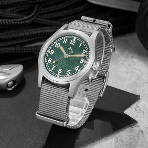Image of Militado ML12 38mm Mens Watch - Sweep Hand VH31 Mecha-Quartz Movement Domed Sapphire Crystal Quartz Watch C3 Luminous 100M Waterproof