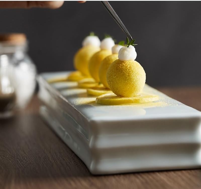 Appetizer Plates Rectangular Ceramic Bread Dessert Plate Restaurant Tableware Sushi Plate Snack Dessert Plate Cheap Plates