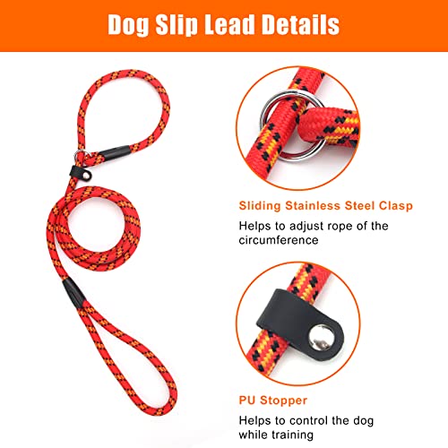 Dog Slip Lead, Extremely Durable Strong Dog Training Leash Rope, 150 cm Long Adjustable Pet Lead Leash For Small Medium Dogs (10-80 lbs) - Image 5