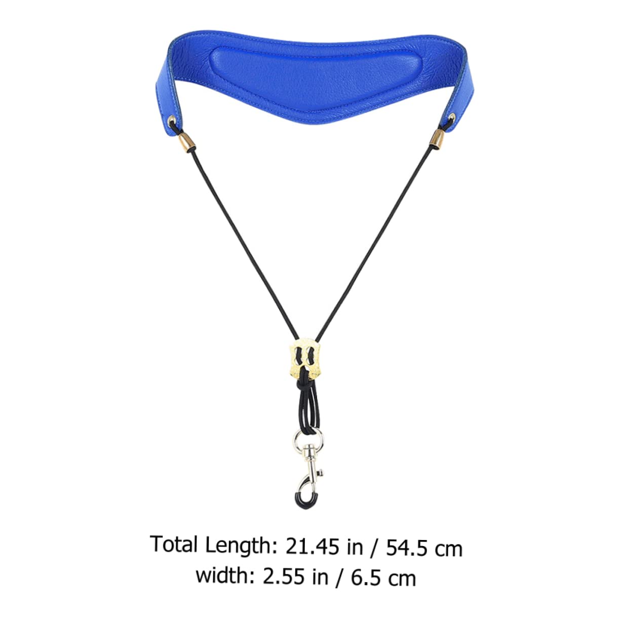 ibasenice 3pezzi Cinghia Per Sassofono Imbottito Tracolla Comoda e Traspirante Per Musicisti Colore Blu Accessorio Per Strumenti Musicali